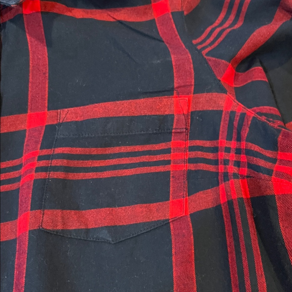 Tommy Hilfiger Blue Red Plaid Pull Over Shirt Women’s Size M EUC - Picture 6 of 12